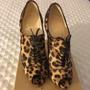 Authentic Christian Louboutin Lady Derby 120 Pony